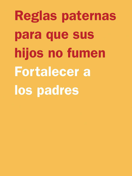 Reglas paternas para que sus hijos no fumen