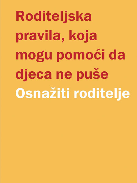 Roditeljska pravila, koja mogu pomoći da djeca ne puše